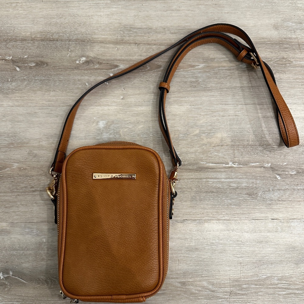 Poppy & Peonies vegan small crossbody bag